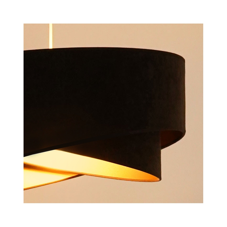 Brilagi - LED Lühter LYRA 1xE27/15W/230V tumepruun/kuldne