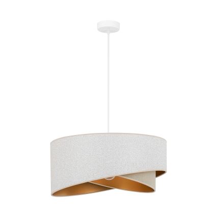 Brilagi - LED Lühter LYRA 1xE27/15W/230V valge/beež/kuldne