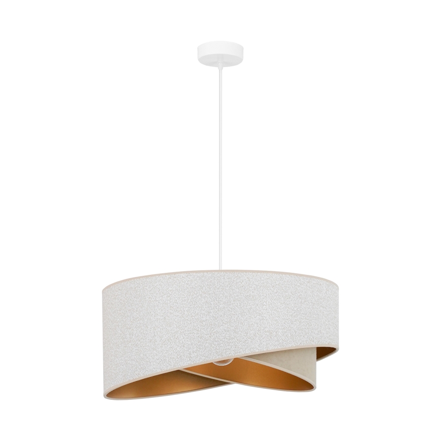 Brilagi - LED Lühter LYRA 1xE27/15W/230V valge/beež/kuldne