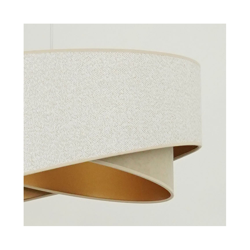 Brilagi - LED Lühter LYRA 1xE27/15W/230V valge/beež/kuldne