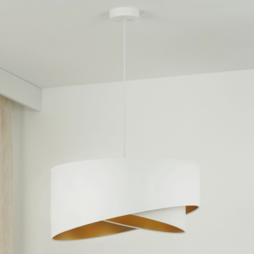 Brilagi - LED Lühter LYRA 1xE27/15W/230V valge/kuldne