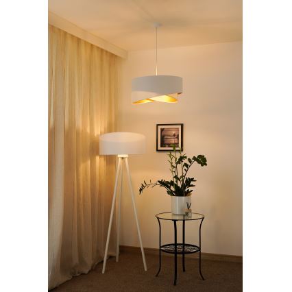 Brilagi - LED Lühter LYRA 1xE27/15W/230V valge/kuldne