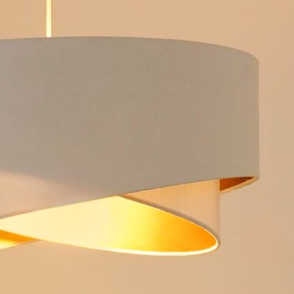 Brilagi - LED Lühter LYRA 1xE27/15W/230V valge/kuldne