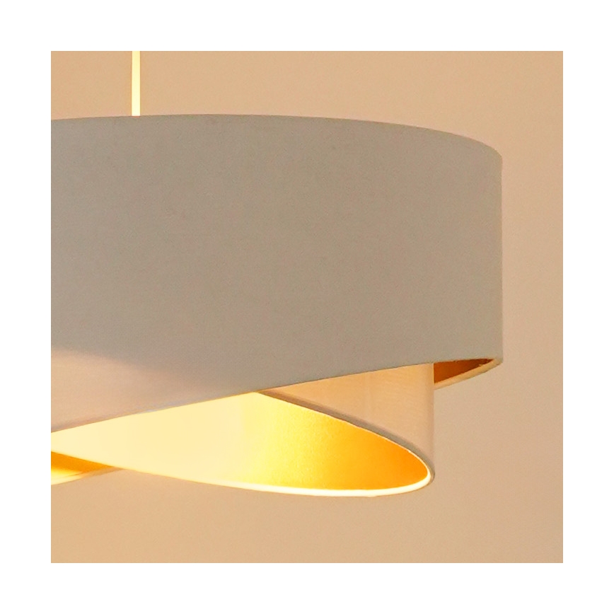Brilagi - LED Lühter LYRA 1xE27/15W/230V valge/kuldne