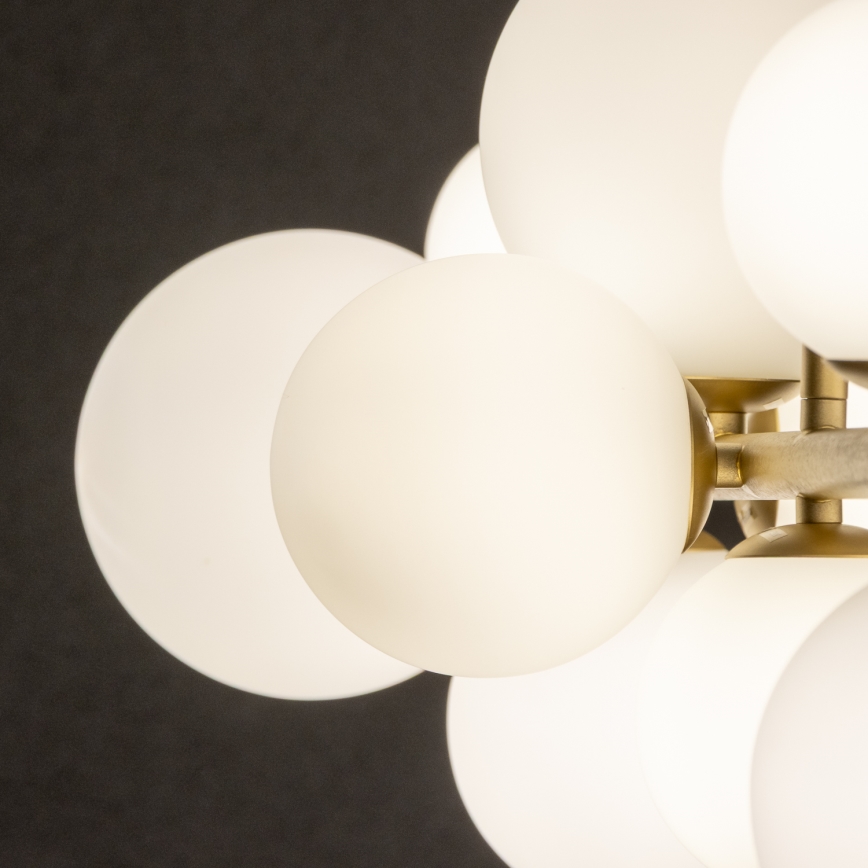 Brilagi - LED Lühter MILLA 10xG9/3W/230V kuldne/valge