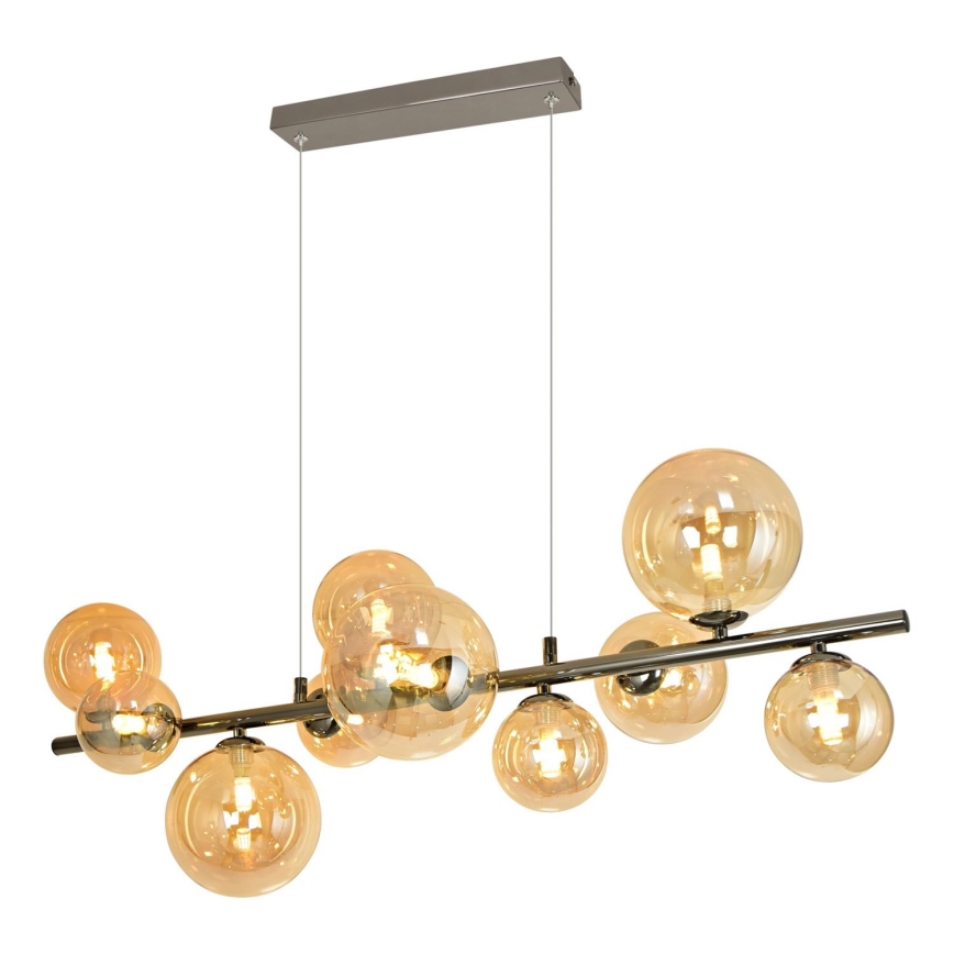 Brilagi - LED Lühter MILLA 10xG9/3W/230V läikiv kroom/kuldne
