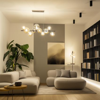 Brilagi - LED Lühter MILLA 10xG9/3W/230V läikiv kroom/kuldne