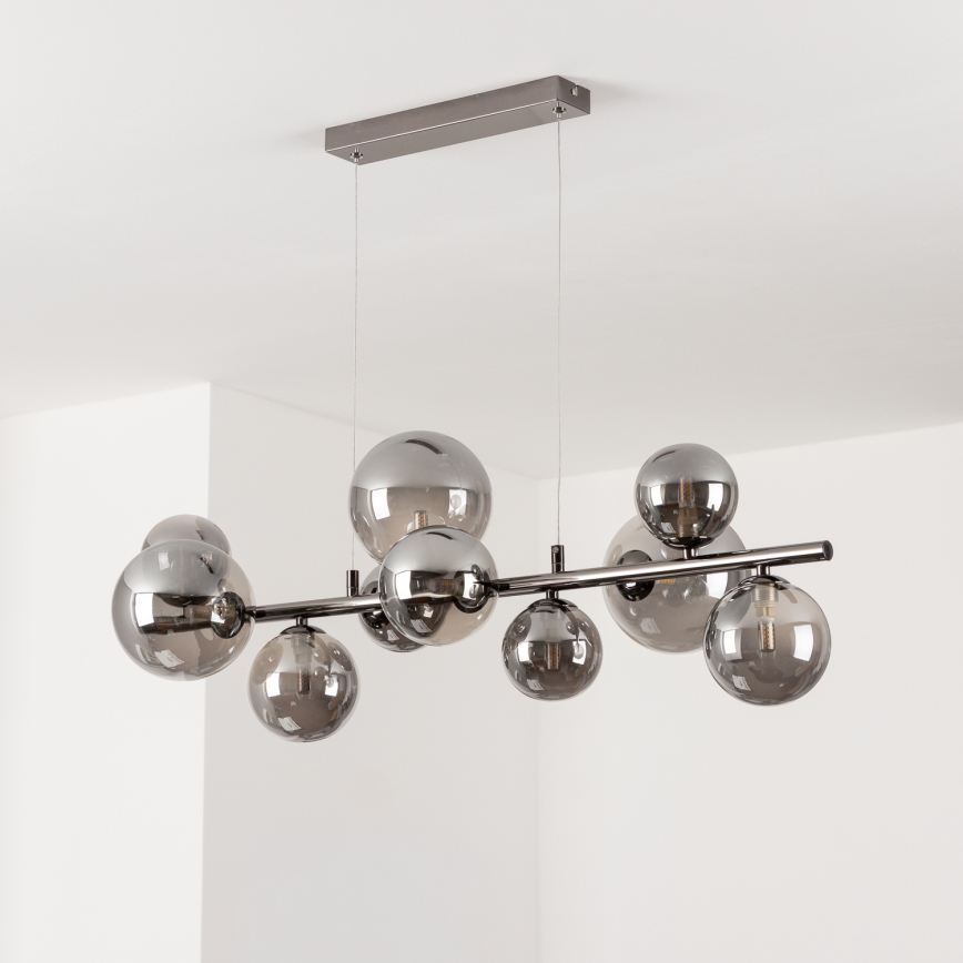 Brilagi - LED Lühter MILLA 10xG9/3W/230V läikiv kroom/suitsune