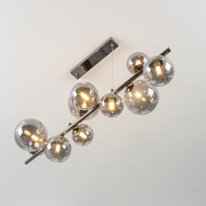 Brilagi - LED Lühter MILLA 10xG9/3W/230V läikiv kroom/suitsune