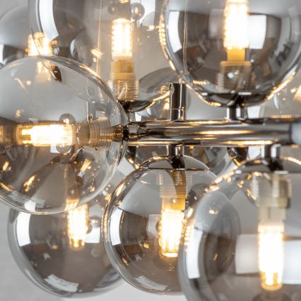 Brilagi - LED Lühter MILLA 10xG9/3W/230V läikiv kroom/suitsune
