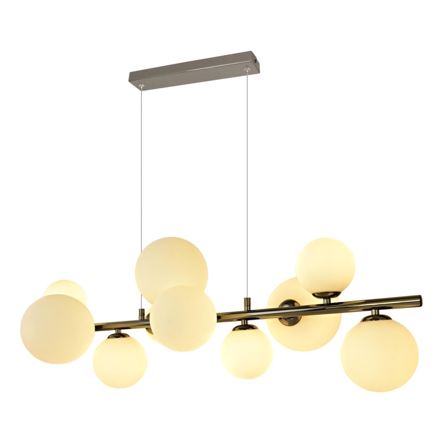 Brilagi - LED Lühter MILLA 10xG9/3W/230V läikiv kroom/valge