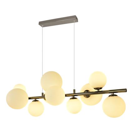 Brilagi - LED Lühter MILLA 10xG9/3W/230V läikiv kroom/valge