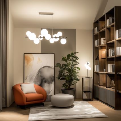 Brilagi - LED Lühter MILLA 10xG9/3W/230V läikiv kroom/valge