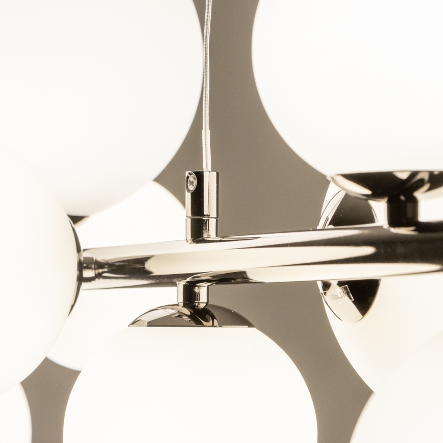 Brilagi - LED Lühter MILLA 10xG9/3W/230V läikiv kroom/valge