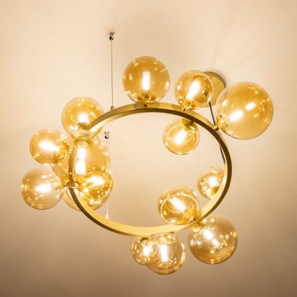 Brilagi - LED Lühter MILLA 15xG9/3W/230V kuldne