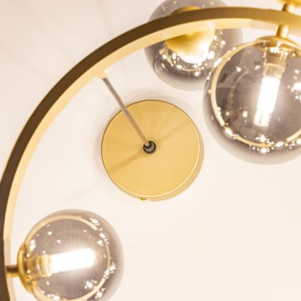 Brilagi - LED Lühter MILLA 15xG9/3W/230V kuldne/suitsune