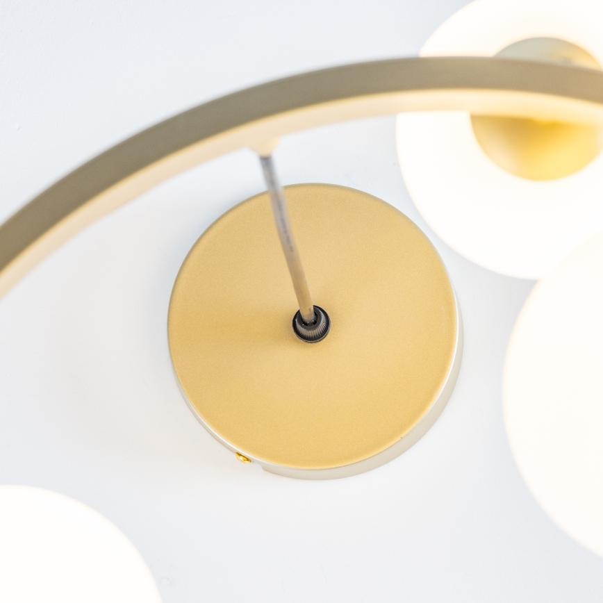 Brilagi - LED Lühter MILLA 15xG9/3W/230V kuldne/valge