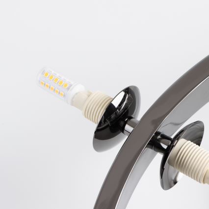 Brilagi - LED Lühter MILLA 15xG9/3W/230V läikiv kroom/suitsune