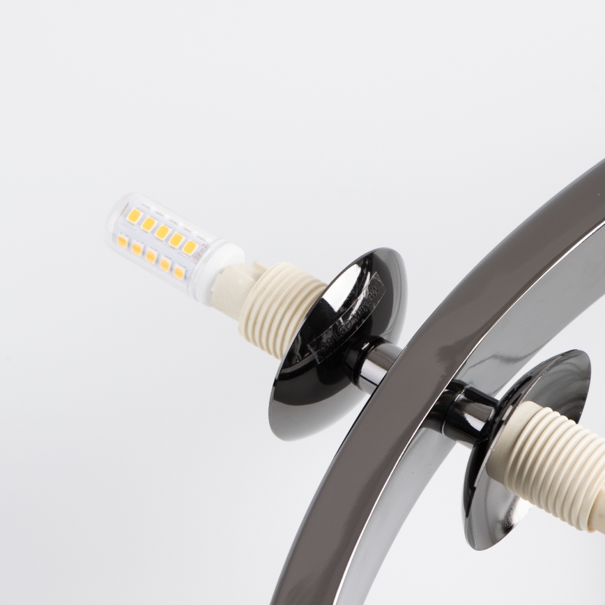 Brilagi - LED Lühter MILLA 15xG9/3W/230V läikiv kroom/suitsune