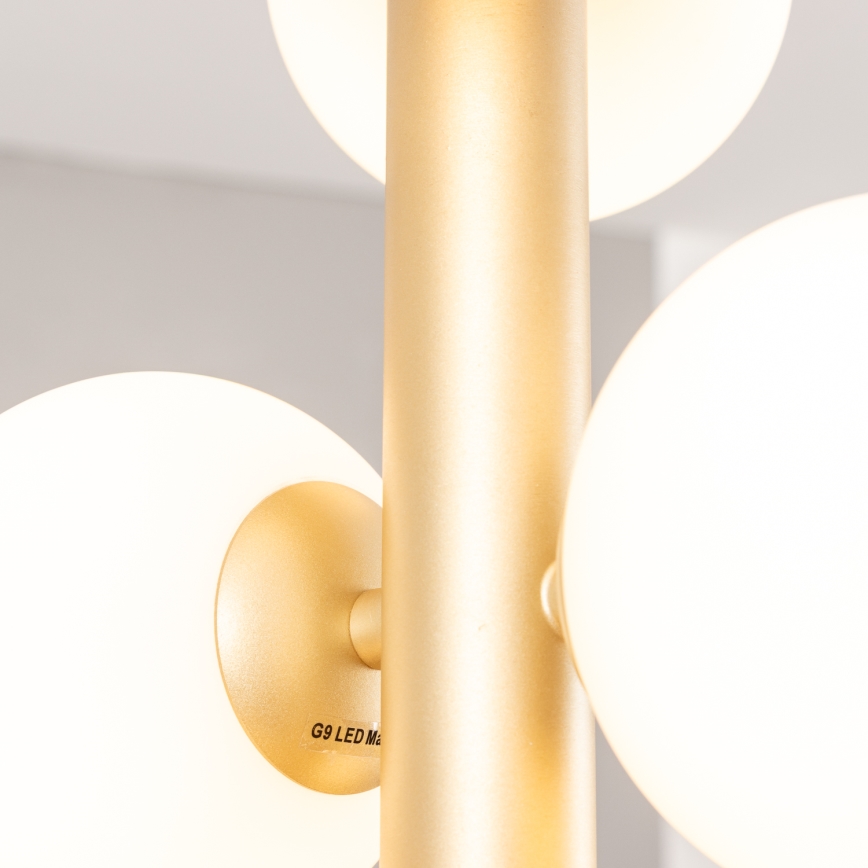 Brilagi - LED Lühter MILLA 6xG9/3W/230V kuldne/valge