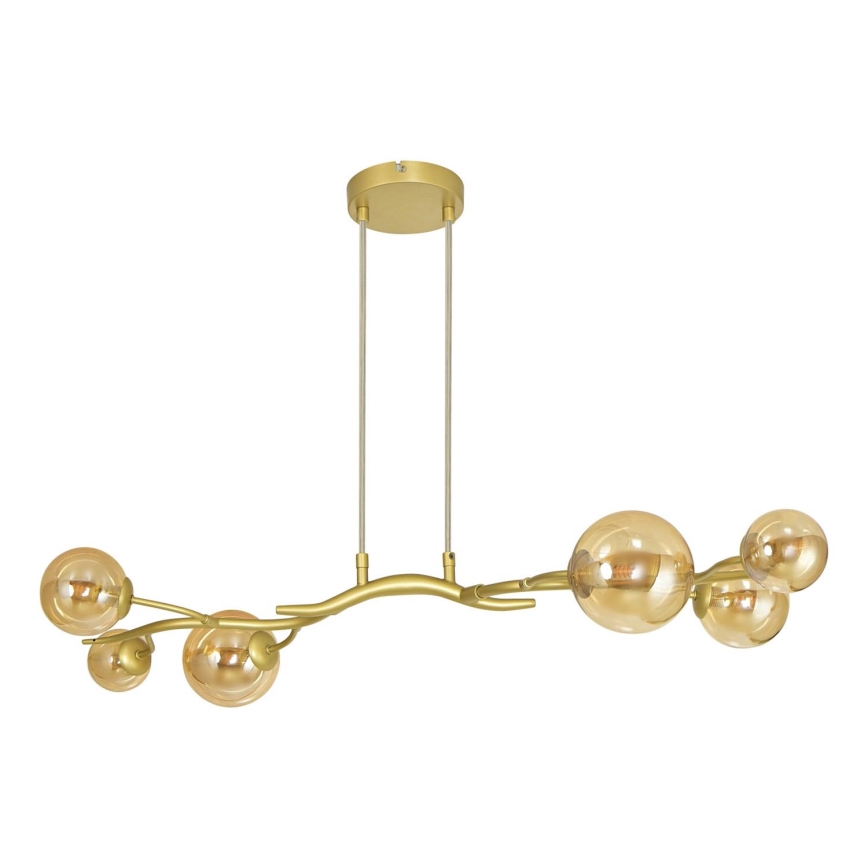 Brilagi - LED Lühter MISTEL 6xG9/3W/230V kuldne