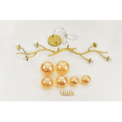 Brilagi - LED Lühter MISTEL 6xG9/3W/230V kuldne