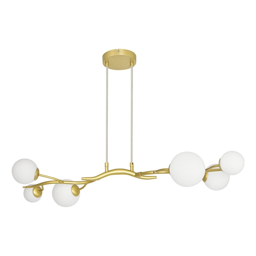 Brilagi - LED Lühter MISTEL 6xG9/3W/230V kuldne/valge