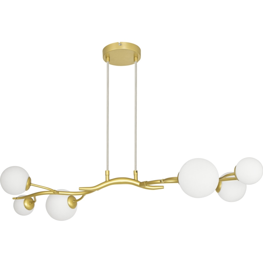 Brilagi - LED Lühter MISTEL 6xG9/3W/230V kuldne/valge