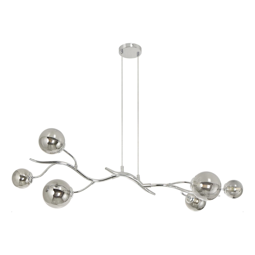 Brilagi - LED Lühter MISTEL 6xG9/3W/230V läikiv kroom/suitsune