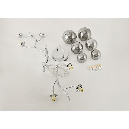 Brilagi - LED Lühter MISTEL 6xG9/3W/230V läikiv kroom/suitsune