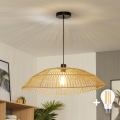 Brilagi - LED-lühter nööril CERIA BOHO 1xE27/40W/230V Ø 70 cm pruun