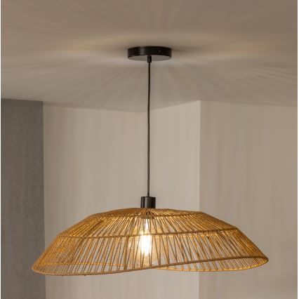 Brilagi - LED-lühter nööril CERIA BOHO 1xE27/40W/230V Ø 70 cm pruun