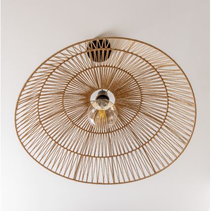 Brilagi - LED-lühter nööril CERIA BOHO 1xE27/40W/230V Ø 70 cm pruun