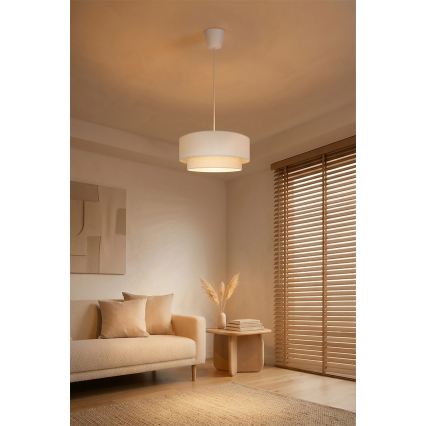 Brilagi - LED-lühter riputuskaabliga BOHO ECO 1xE27/10W/230V, Ø 40 cm, kreemjas