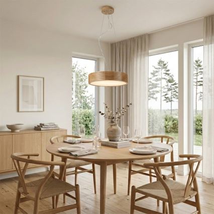 Brilagi - LED-lühter riputuskaabliga CARVALHO MODERN 2xE27/60W/230V tamm, läbimõõt 37,5 cm