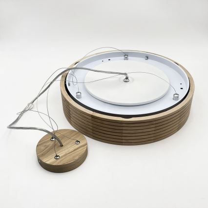 Brilagi - LED-lühter riputuskaabliga CARVALHO MODERN 2xE27/60W/230V tamm, läbimõõt 37,5 cm