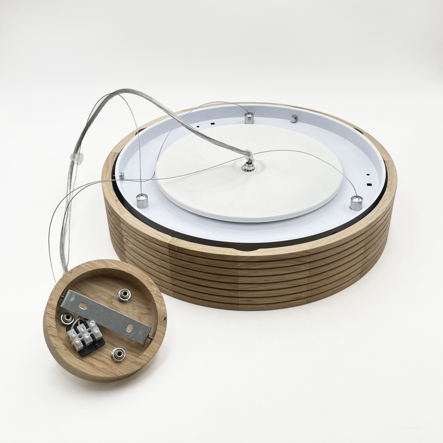 Brilagi - LED-lühter riputuskaabliga CARVALHO MODERN 2xE27/60W/230V tamm, läbimõõt 37,5 cm