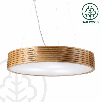 Brilagi - LED-lühter riputuskaabliga CARVALHO MODERN 3xE27/60W/230V tamm läbimõõt 47,5 cm