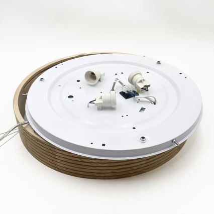 Brilagi - LED-lühter riputuskaabliga CARVALHO MODERN 3xE27/60W/230V tamm läbimõõt 47,5 cm