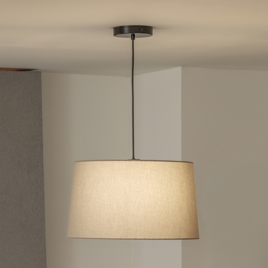Brilagi - LED-lühter riputuskaabliga CERIA 1xE27/40W/230V läbimõõt 45 cm beež