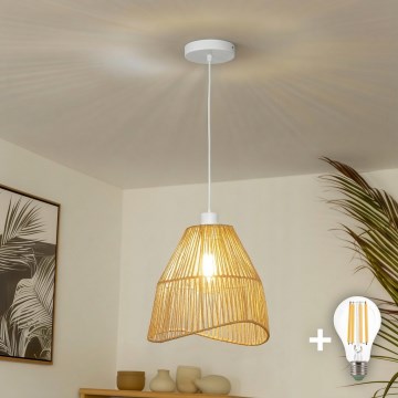 Brilagi - LED-lühter riputuskaabliga CERIA BOHO 1xE27/40W/230V, läbimõõt 30 cm, pruun