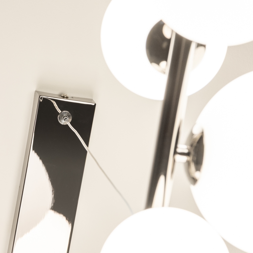 Brilagi - LED-lühter riputuskaabliga MILLA 10xG9/3W/230V must kroom/valge