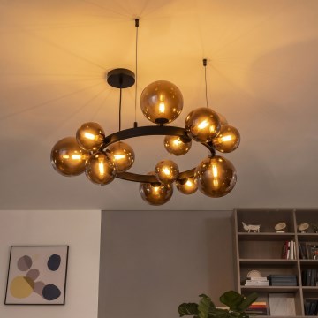 Brilagi - LED-lühter riputuskaabliga MILLA 15xG9/3W/230V pruun/suitsune pruun