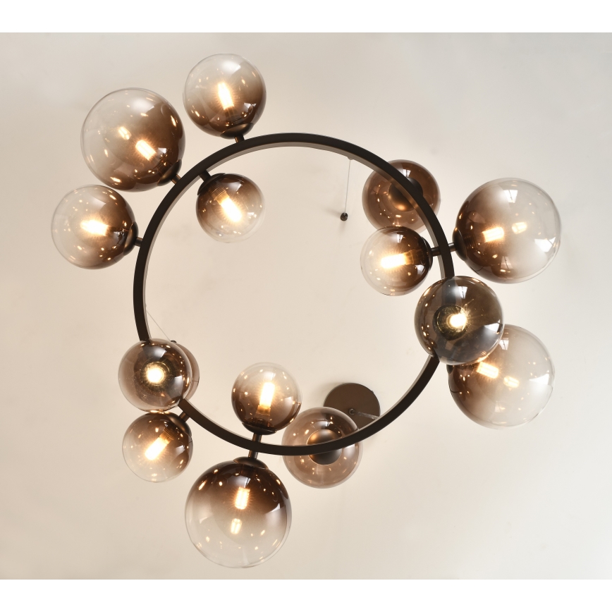 Brilagi - LED-lühter riputuskaabliga MILLA 15xG9/3W/230V pruun/suitsune pruun