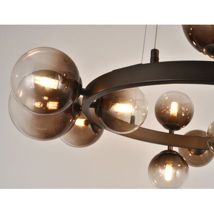 Brilagi - LED-lühter riputuskaabliga MILLA 15xG9/3W/230V pruun/suitsune pruun