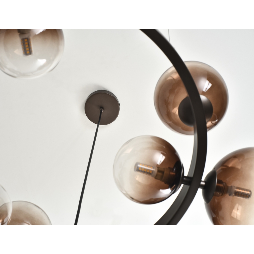 Brilagi - LED-lühter riputuskaabliga MILLA 15xG9/3W/230V pruun/suitsune pruun