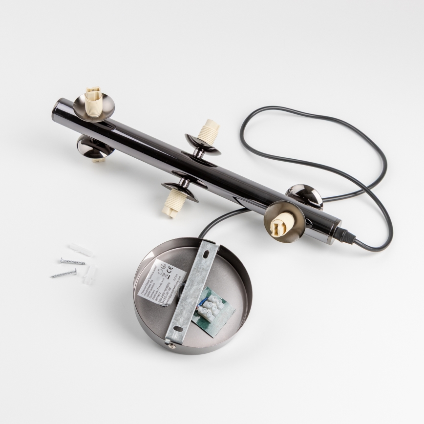 Brilagi - LED-lühter riputuskaabliga MILLA 6xG9/3W/230V must-kroom/suitsune