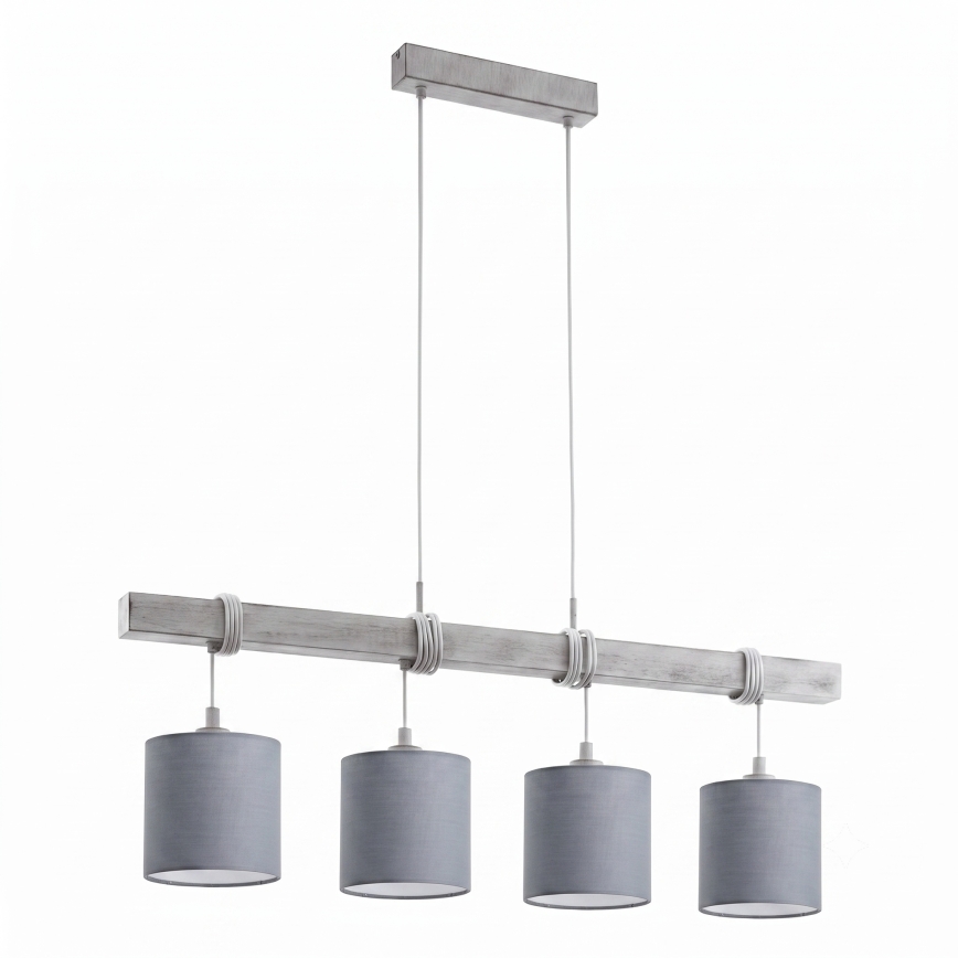 BRILAGI - LED-lühter riputuskaabliga NUBILA 4xE27/60W/230V helehall