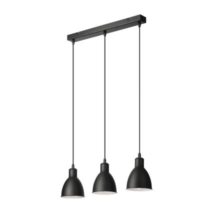 Brilagi - LED-lühter riputuskaabliga RIDDY 3xE27/60W/230V must