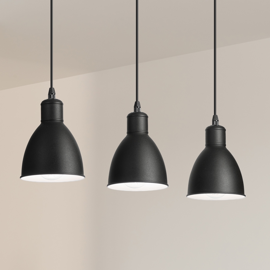 Brilagi - LED-lühter riputuskaabliga RIDDY 3xE27/60W/230V must
